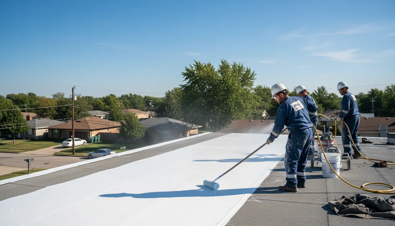 Commercial roof coating in Sandisfield, MA near me